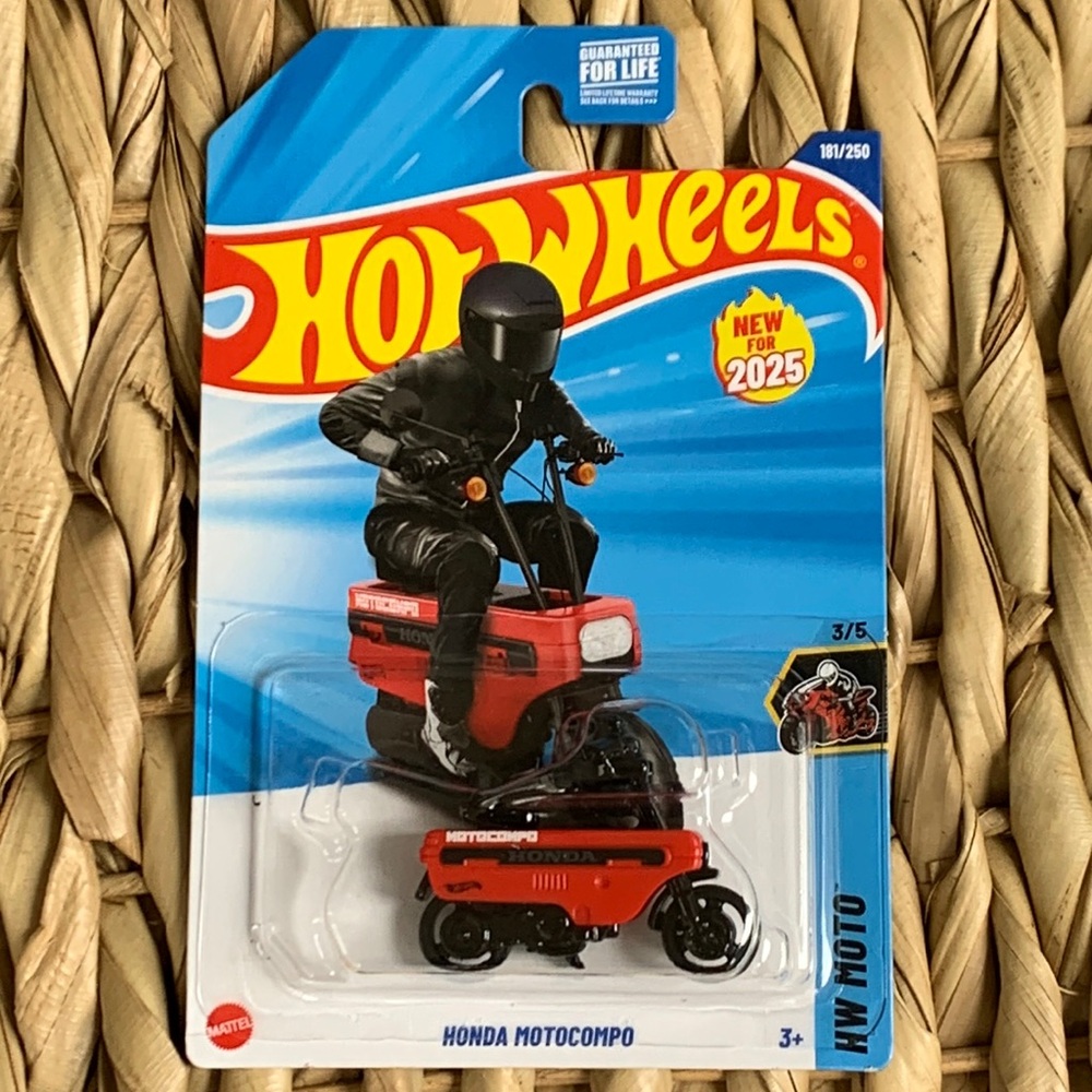 Honda Motocompo Hot Wheels Red MotorBike Hotwheels Motorcycle Motor Bike 2025 🆕